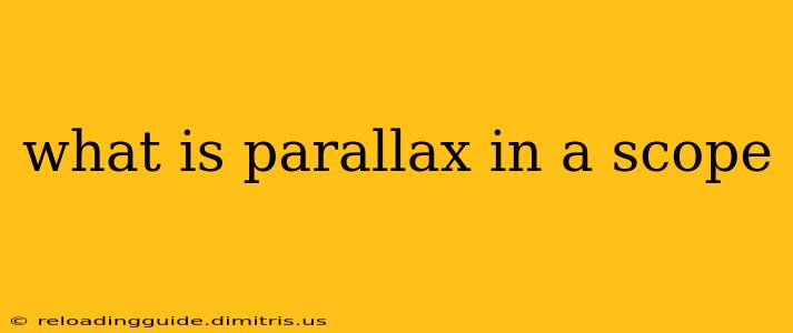 what is parallax in a scope