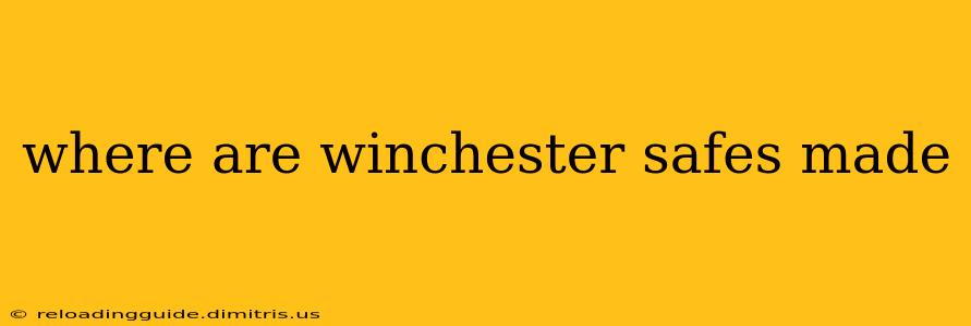 where are winchester safes made