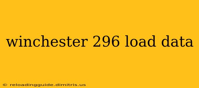 winchester 296 load data