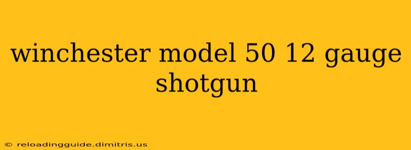 winchester model 50 12 gauge shotgun